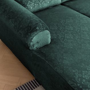 POKROWIEC NA NAROŻNIK KANAPĘ SOFĘ ELASTYCZNY WELUR PREMIUM PRAWY 2+2 OS