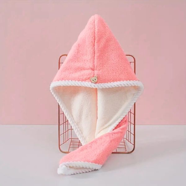 RĘCZNIK DO WŁOSÓW TURBAN Z MIKROFIBRY GRUBY CHŁONNY DO SUSZENIA DWUSTRONNY - obrazek 5