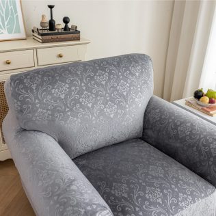 POKROWIEC NA KANAPĘ SOFĘ 90-140 WELUR TŁOCZONY ORNAMENT PREMIUM 1OS