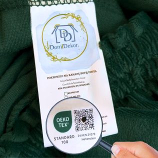 POKROWIEC NA NAROŻNIK KANAPĘ SOFĘ WELUR PREMIUM AKSAMIT LEWY 3+2OS CIEMNY ZIELONY