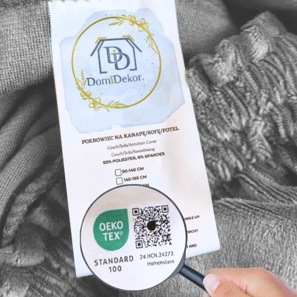 POKROWIEC NA NAROŻNIK KANAPĘ SOFĘ WELUR PREMIUM AKSAMIT PRAWY 3+3OS CIEMNY SZARY - obrazek 2