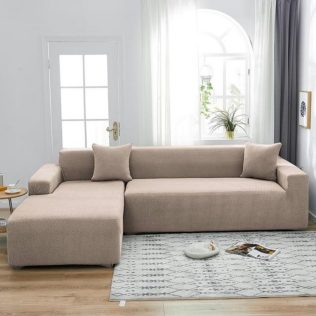 POKROWIEC NA NAROŻNIK KANAPĘ SOFĘ ŻAKARD JODEŁKA LEWY PREMIUM 3+3OS BEŻOWY