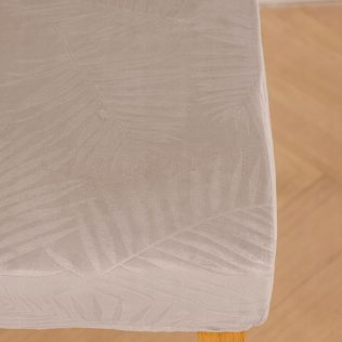 ZESTAW 6 SZT POKROWIEC NA KRZESŁO WELUR UNIWERSALNY KRZESŁA WELUROWY BEŻOWY