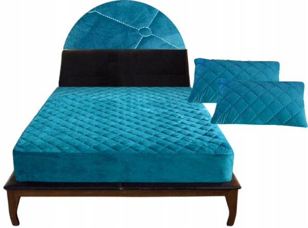 POKROWIEC NA MATERAC OCHRANIACZ WODOODPORNY 140x200x30 + 2x POSZEWKA 48x74
