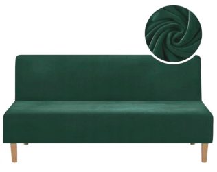 POKROWIEC NA WERSALKĘ SOFĘ WELUR PREMIUM AKSAMIT ELASTYCZNY 190-210 CM