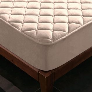 POKROWIEC NA MATERAC OCHRANIACZ PIKOWANY WELUR PLUSZ WODOODPORNY 180x200x30