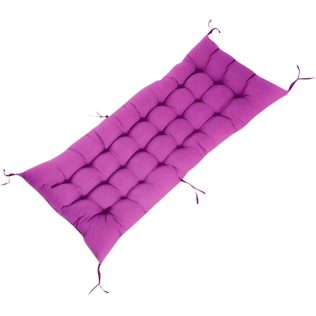 PODUSZKA OGRODOWA NA ŁAWKĘ PALETY HUŚTAWKĘ PIKOWANA FIOLETOWA 110×60 CM