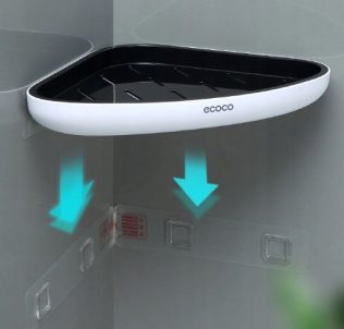 PÓŁKA ŁAZIENKOWA NAROŻNA POD PRYSZNIC ECOCO