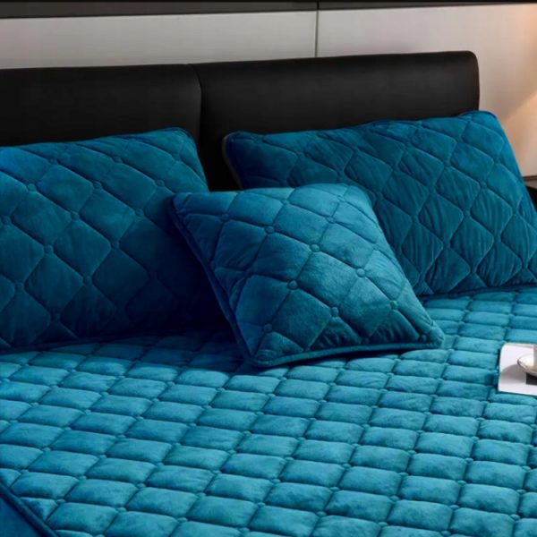 POKROWIEC NA MATERAC OCHRANIACZ WODOODPORNY 140x200x30 + 2x POSZEWKA 48x74 - obrazek 5