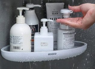 PÓŁKA ŁAZIENKOWA NAROŻNA POD PRYSZNIC ECOCO