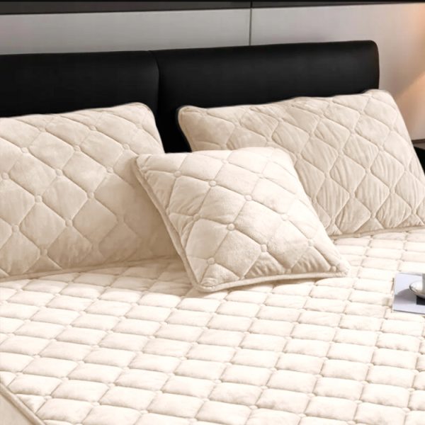 POKROWIEC NA MATERAC OCHRANIACZ WODOODPORNY 140x200x30 + 2x POSZEWKA 48x74 - obrazek 8