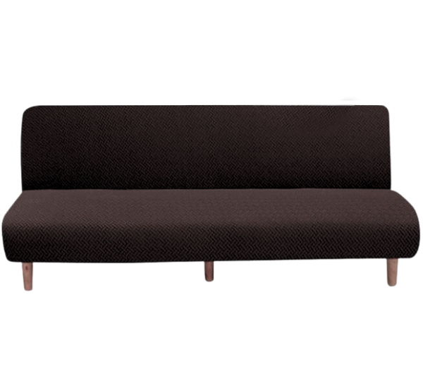 POKROWIEC NA WERSALKĘ SOFĘ ELASTYCZNY ŻAKARD JODEŁKA PREMIUM 190-210 CM CZEKOLADOWY BRĄZ - obrazek 4