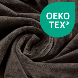 POKROWIEC NA FOTEL FINKA ELASTYCZNY WELUR PLUSZ PREMIUM OEKO-TEX KAWA PALONA