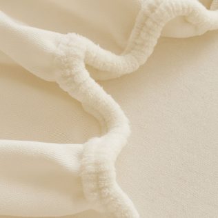 PRZEŚCIERADŁO Z GUMKĄ 160×200 PLUSZOWE POLAROWE MIŚ MIĘKKIE CIEPŁE  KREMOWY