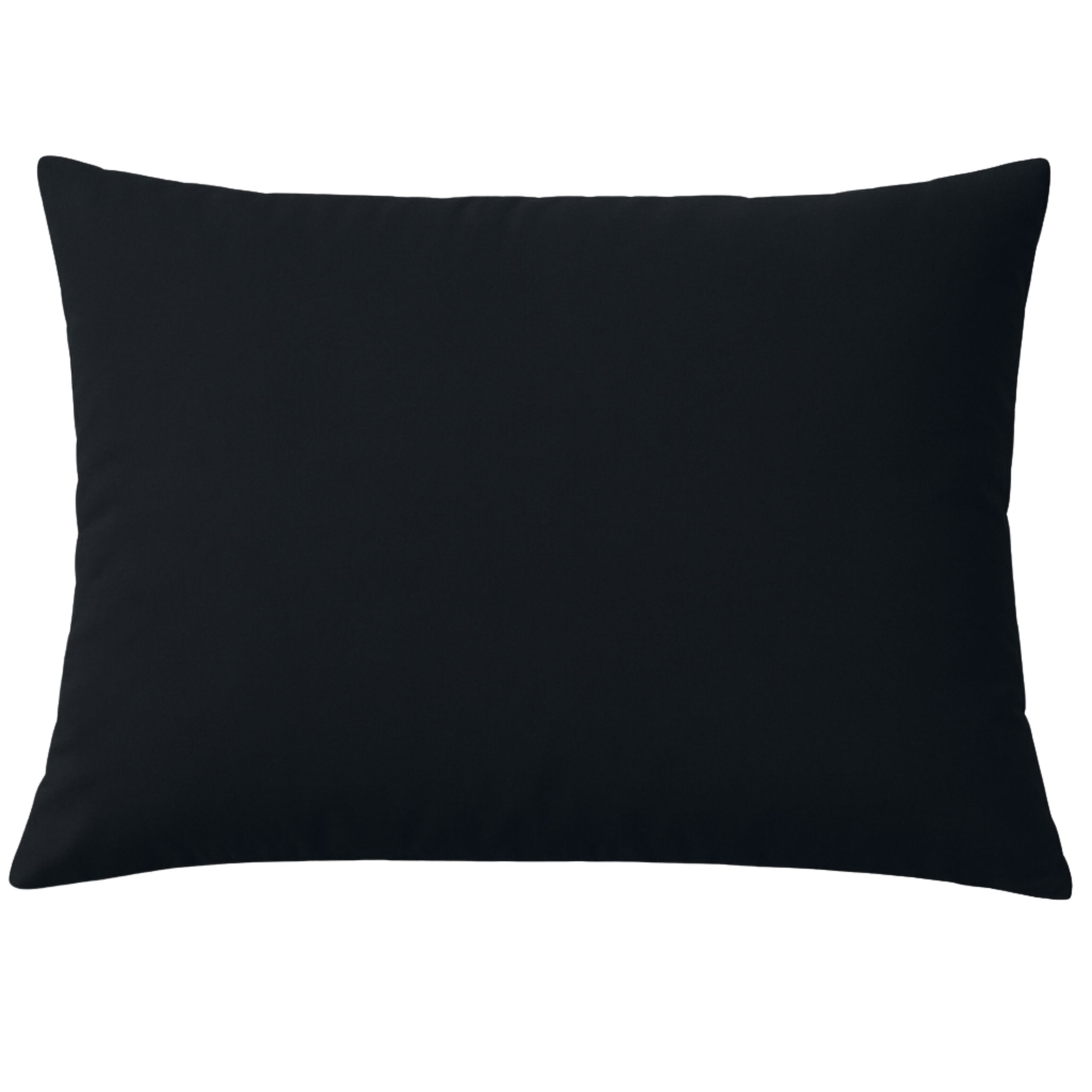 POSZEWKA NA PODUSZKĘ 50x60 CM JASIEK MIĘKKA GŁADKA Z BAWEŁNĄ OEKO-TEX CZARNY - obrazek 2