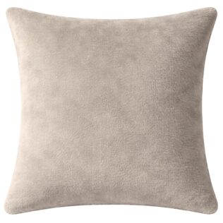 POSZEWKA NA PODUSZKĘ 40×40 CM JASIEK PLUSZOWA POLAROWA MIŚ MIĘKKA OEKO-TEX BEŻOWA
