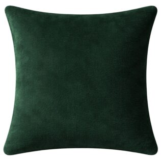 POSZEWKA NA PODUSZKĘ 40×40 CM JASIEK PLUSZOWA POLAROWA MIŚ MIĘKKA OEKO-TEX CIEMNO ZIELONA