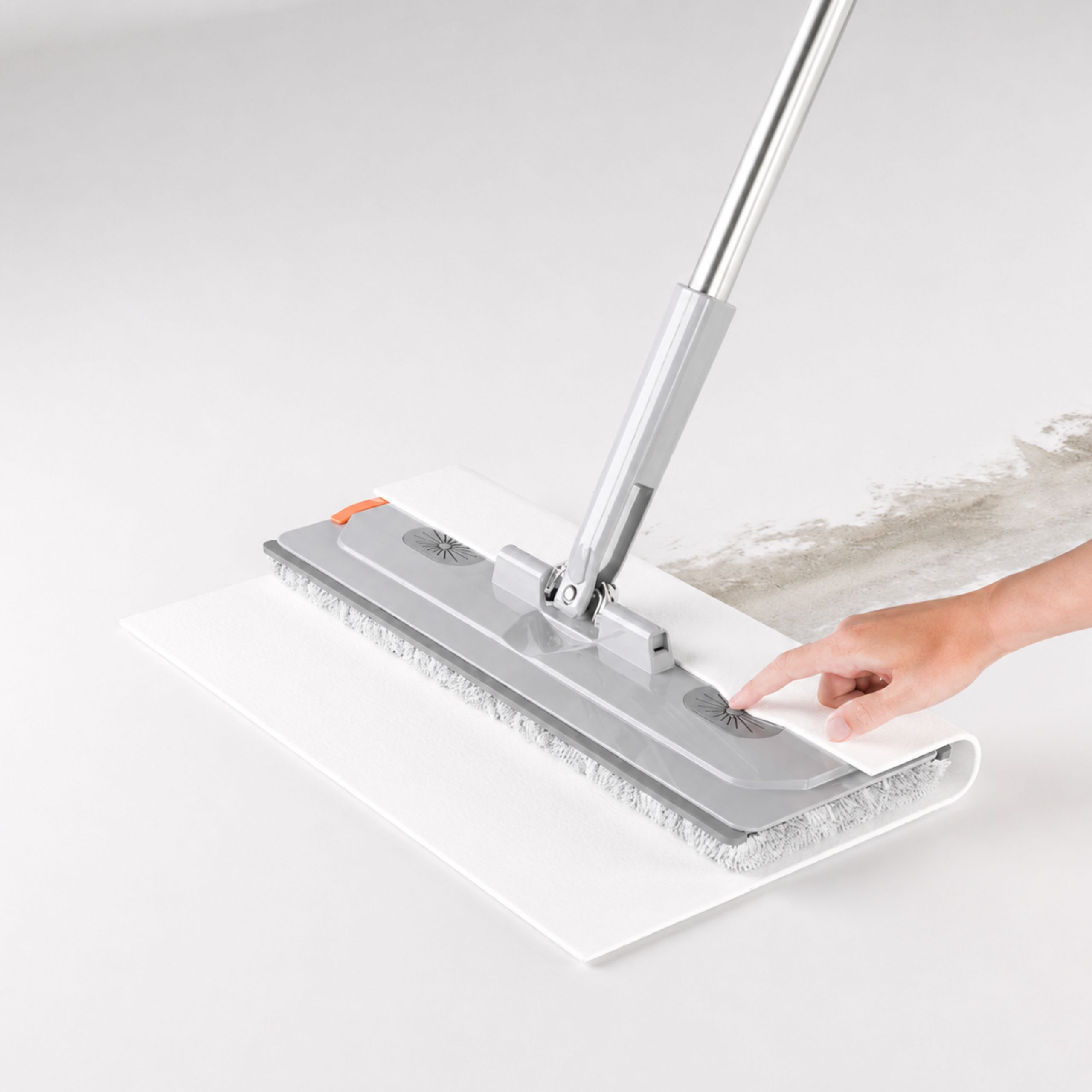 MOP DWUKOMOROWY PŁASKI XL 3 WKŁADY MIKROFIBRA CLEAN MOP 5,7 L DOMIDEKOR - obrazek 13