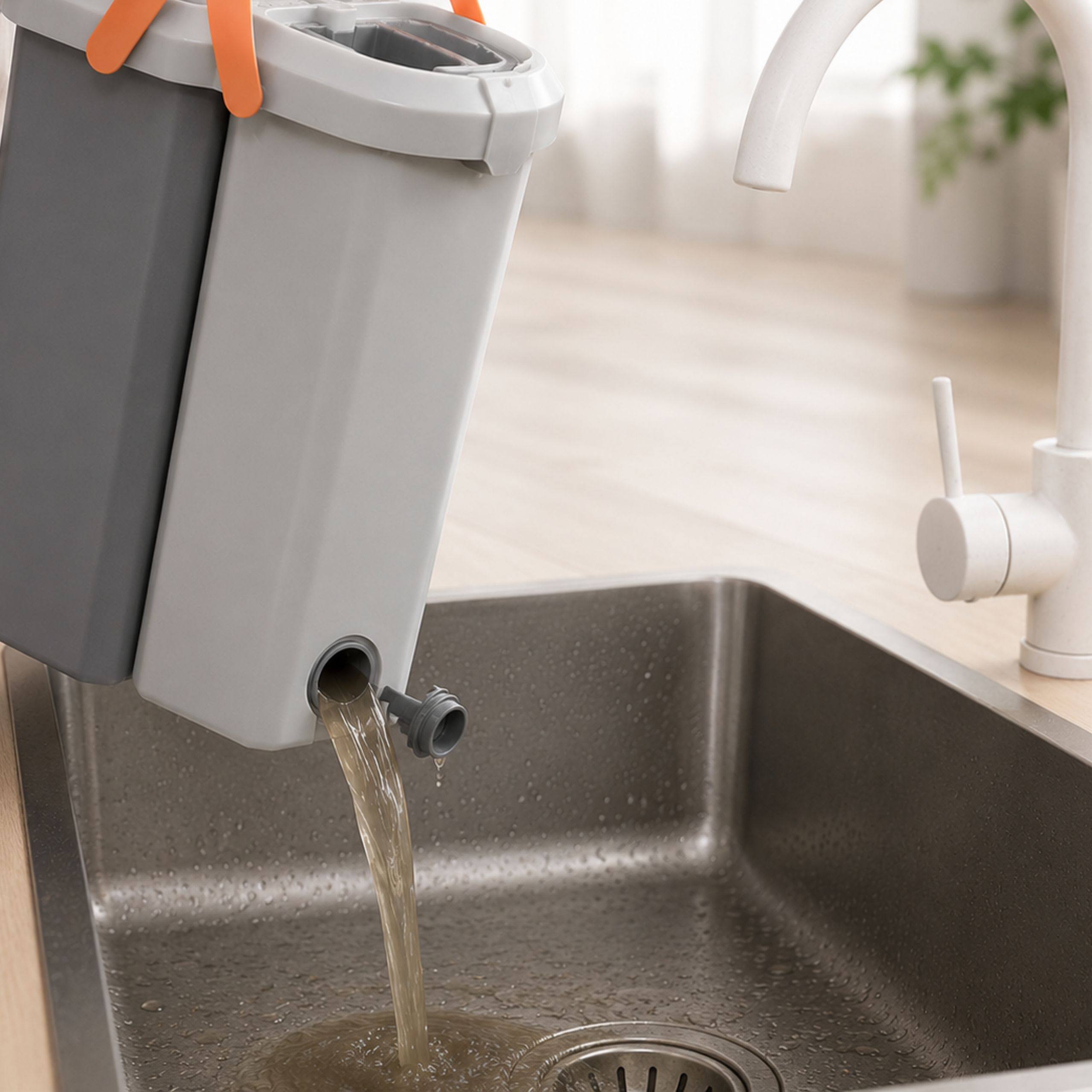 MOP DWUKOMOROWY PŁASKI XL 3 WKŁADY MIKROFIBRA CLEAN MOP 5,7 L DOMIDEKOR - obrazek 14
