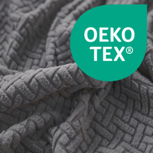 POKROWIEC NA FOTEL OBROTOWY KRZESŁO BIUROWE ŻAKARD JODEŁKA OEKO-TEX L SZARY