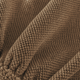 POKROWIEC NA PODNÓŻEK PUF ELASTYCZNY CHENILLE SZENIL OEKO TEX BRĄZOWY